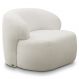 Poltrona Decorativa Fixa Orgânica Donk L08 Boucle Branco - Mpozenato
