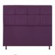 Cabeceira Estofada Damares 140 cm Casal Com Botonê Suede Roxo - Amarena Móveis