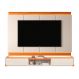 Rack Bancada com Painel para Tv de até 70” em MDF com Led Hile Off White/Jequitiba