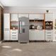 Cozinha Compacta Evolution 8 Portas 8 Gavetas Off White e Freijó