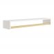 Prateleira Theo 93,6cm Branco Fosco/Madeira Natural - Reller Móveis