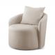 Poltrona Decorativa Curva Califórnia Linho Nude