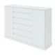 Cômoda Vedra 2 Portas 7 Gavetas Branca