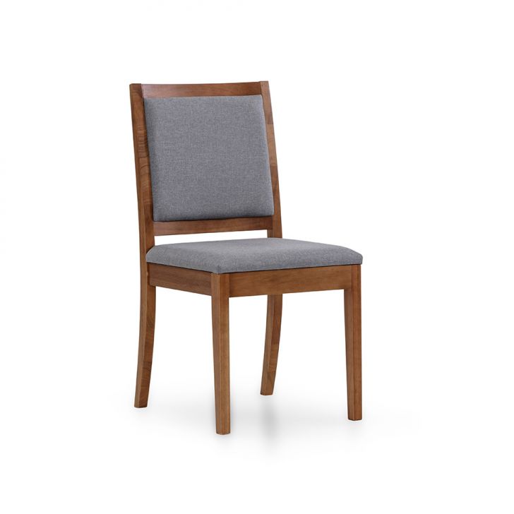 Cadeira Burke Linho Cinza e Avelã