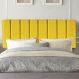 Painel Estofada Carla 160CM Quenn Suede Amarelo - D A DECOR