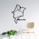 Quadro Escultura Mapa Estado do Maranhão 150x112 Preto