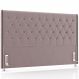 Cabeceira Cama Box King 195cm Estofada Frizza P05 Veludo Rosê - Lyam Decor