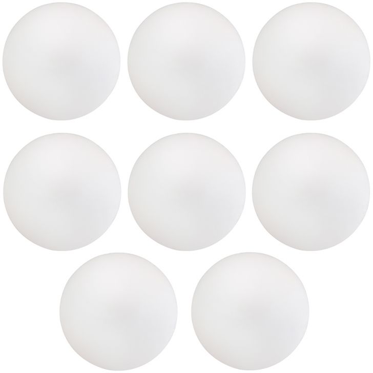 Kit 08 Assentos Redondo Banqueta Cadeira Estofados Poltronas H02 Corino Branco 39 cm - Lyam Decor