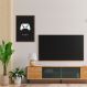 Quadro Gamer Glitch Controleuttons 100x70 Caixa Marrom