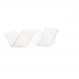 Fita Laço Aramada Decoração 27Mmx1M Crepada Cor Branco
