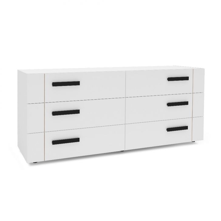 Cômoda Lisboa 6 Gavetas Branca