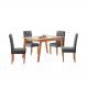 Conjunto Mesa de Jantar Elegance Off White 1,20 M com 4 Cadeiras Diamante