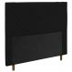 Cabeceira Cama Box Casal King Size Viena 195cm Corano Preto - Desk Design