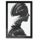 Quadro Decorativo Mulher Silhueta Rabisco-34x49Cm