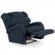 Poltrona do Papai Reclinável Kalie Controle Power Elétrico USB FH9 Veludo Azul - Mpozenato