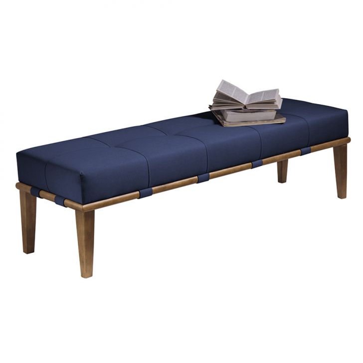 Banco | Banqueta Livia Azul e Mel 140 cm