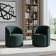 Kit 02 Poltronas Curva Orgânica Nature Gaia Boucle Verde - Montanaris Decor