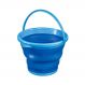 Balde Retrátil 10 Litros Silicone Hydrus Azul Sanremo