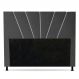 Cabeceira Cama Box Casal King Size Dallas 195cm Veludo Cinza - Desk Design
