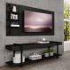 Rack c/ Painel para Tv até 50' Ohio Carraro - Preto/Preto