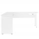 Mesa Escrivaninha De Canto 1 Gaveta 150X165 cm Branco ARLY