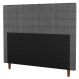 Cabeceira Cama Box Casal Parisis 140cm Linho Cinza - Desk Design