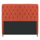 Cabeceira Estofada Cristal 140 cm Casal Com Capitonê Suede Terracota - Amarena Móveis