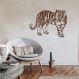 Quadro Escultura Corpo Tigre One Line 120x89 Marrom