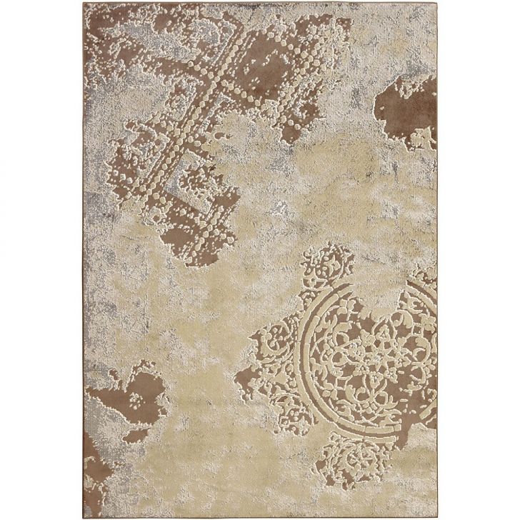 Tapete Perfeita Rendas Retangular Veludo (200x290) Bege