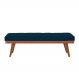 Puff Recamier Valentin Veludo Azul