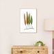 Quadro Botânica Folhas Niphobolus Ingua 43x30 Filete Marfim