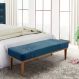 Recamier Gênova Veludo Azul Marinho 140 cm