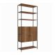 Estante 02 Portas 04 Prateleiras Vermont Preto Fosco Milani Store