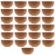Kit 25 Bowls Molheira Redonda de Bambu 8x4cm Petisqueira Pequena Lyor Potinho