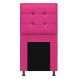 Cabeceira Copenhague 100 cm Solteiro Suede Pink - Amarena Móveis