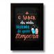 Quadro Decorativo Frase O Sabor da Vida 33x43 cm