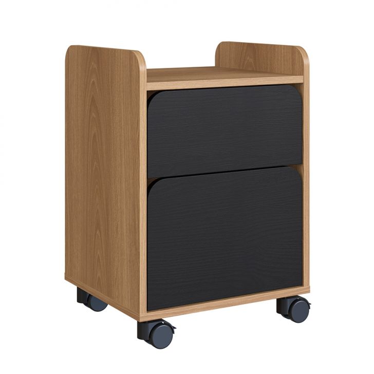 Gaveteiro Flexus 2 GV Hanover e Preto