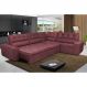 Sofa de Canto Retrátil e Reclinável com Molas Cama inBox Austin 3,45X2,44 ou 2,44X3,45 Suede Velusoft Vinho