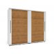 Image of Guarda-Roupa Casal Sevilha Flex 2 Portas 4 Gavetas Freijó e Branco MO895CL02OFDMOB