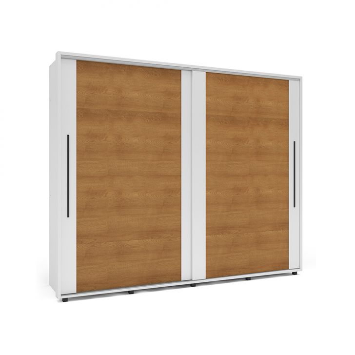 Image of Guarda-roupa Casal Sevilha Flex 2 Portas 4 Gavetas Freijó E Branco PLA-MO895CL02OFDMOB