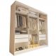 Closet Paris com 4 Gavetas Minastex Branco