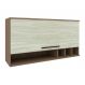 Armário Aéreo Evolution 1 PT Tannat e Legno Crema 120 cm