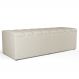 Calçadeira Recamier Baú Para Cama De Casal Dália 140x50 Cm W01 Linho Champagne - Lyam Decor
