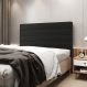 Cabeceira Atlas 195 para Cama King N-022 Veludo Chumbo Aradecor