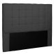 Cabeceira Casal 1,40m Verona Suede Preto - Pallazio