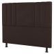 Cabeceira Cama Box Casal Grace 140cm Suede Marrom - Desk Design