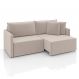 Image of Sofá 2 Lugares Retrátil e Reclinável Malta Veludo Creme 160 cm MO173UP02QGJMOB