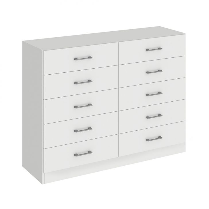 Cômoda Caribe 10 Gavetas Branco