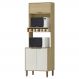 Torre Quente 3 Portas 70 cm GLOR TGL01 Castanho Off White MXM
