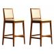 Conjunto com 2 Banquetas Sila Imbuia e Bege
